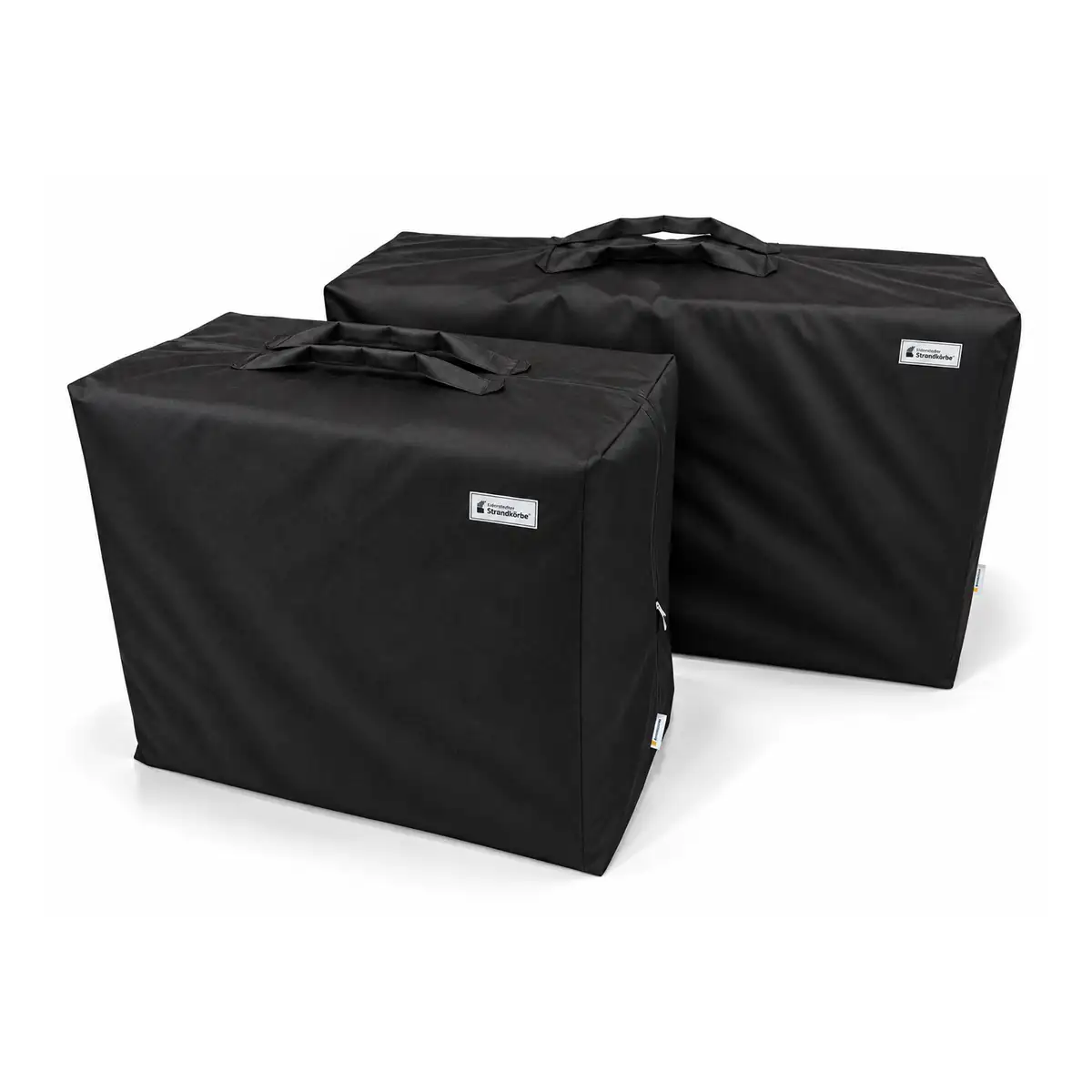 Schwarze Polstertaschen für Eiderstedter Strandkörbe